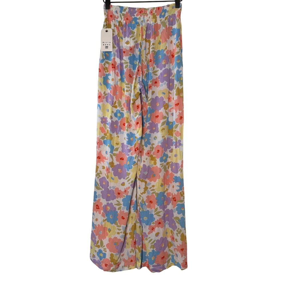 Billabong Split Spirit Floral Wide Leg Pants NWT Small Boho - Picture 5 of 10